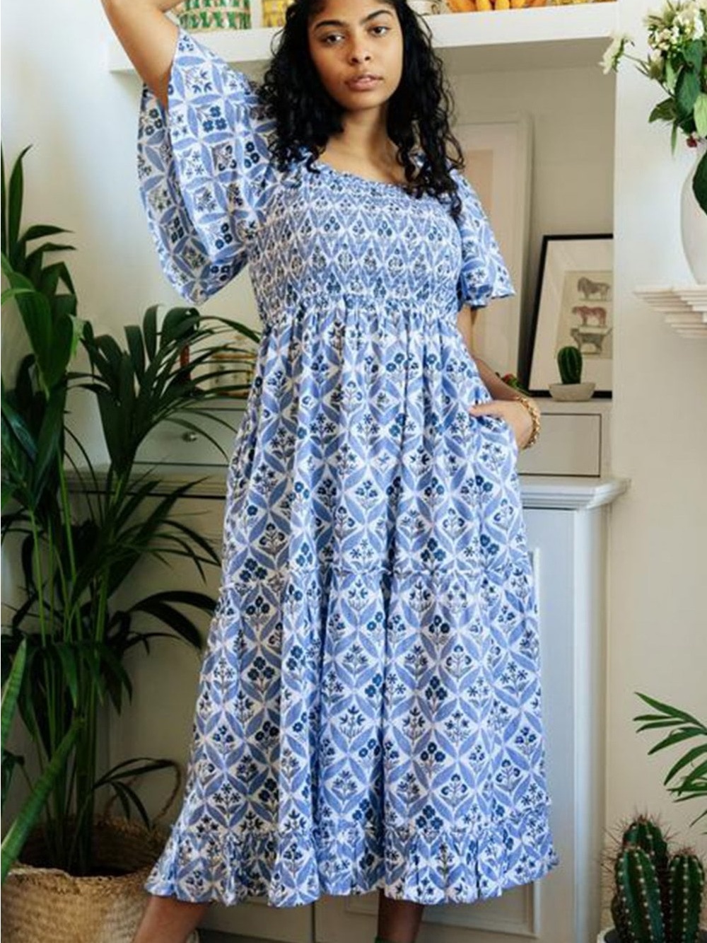 Pink City Prints Lolita Trellis Dress